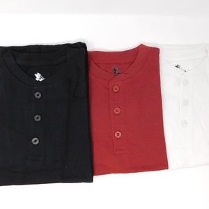 American Hawk Boys 3 Pack Button T-Shirt L (14-16)